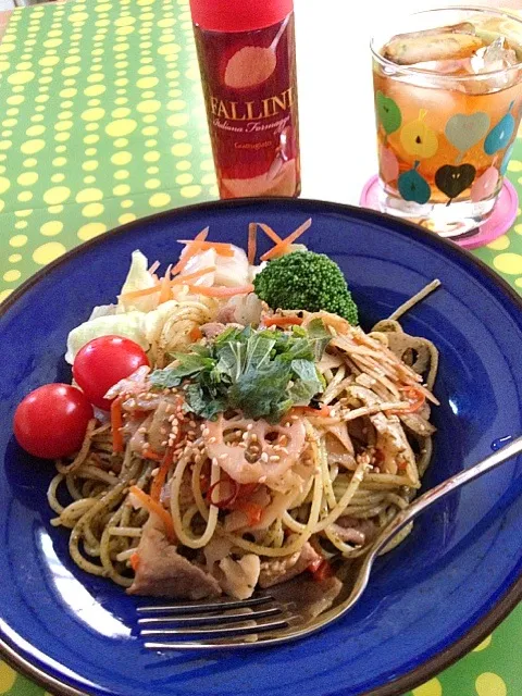 🍎豚肉＆レンコンのジェノベーゼパスタ✨🍎|Candyさん