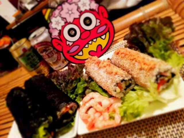 Snapdishの料理写真:CALIFORNIA ROLL & EHOMAKI|yukikoさん