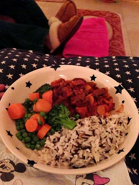 Beef Stew, Wild Rice, Carrots & Broccoli|Ella Thompsonさん