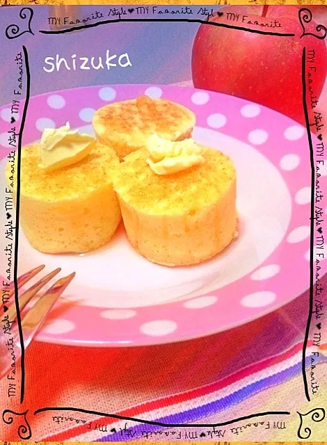 Snapdishの料理写真:omomom さんの♡朝食パンケーキ♡|しずか＊さん