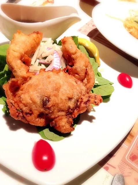 Fried crab with rocket salad|PhUnGさん