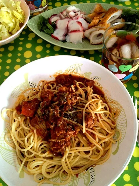 🍎チキン＆トマト煮込みの🍝✨🍎|Candyさん