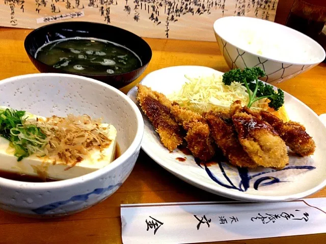 天満 文金   トンカツ定食|瀬藤 研司さん