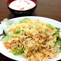 のこりものレタスチャーハン|夢ノさん