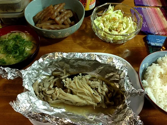 サーモンのホイル焼き他|すかラインさん