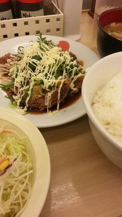 照りチキンマヨ定食|MaSaQuiさん