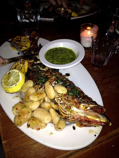 Whole grilled branzino|nayo satterleeさん