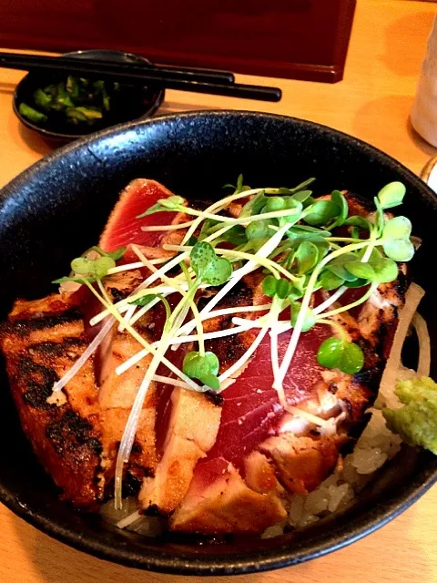 まぐろステーキ丼|みっちえるさん