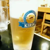 Snapdishの料理写真:生ビールで乾杯～!!|junjunさん