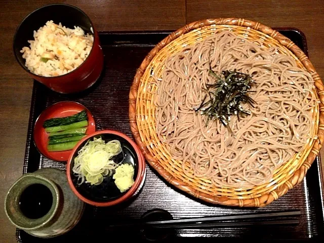 そじ坊 ざるそば定食|ばーさんさん