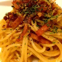 Jumna3さんの、最強タック‼醤油麹アンチョビのパスタ(*^o^*)