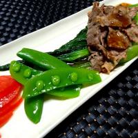 佐賀牛と青梗菜のサラダ