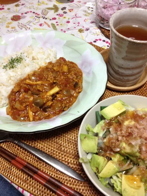 挽肉とキノコのトマトカレー‼|いくさん