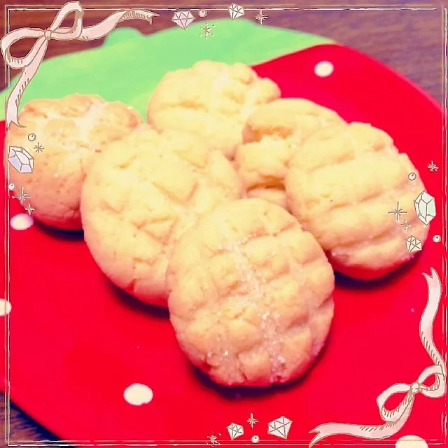 Snapdishの料理写真:°＊ メロンパン風クッキー ＊°|さやかさん