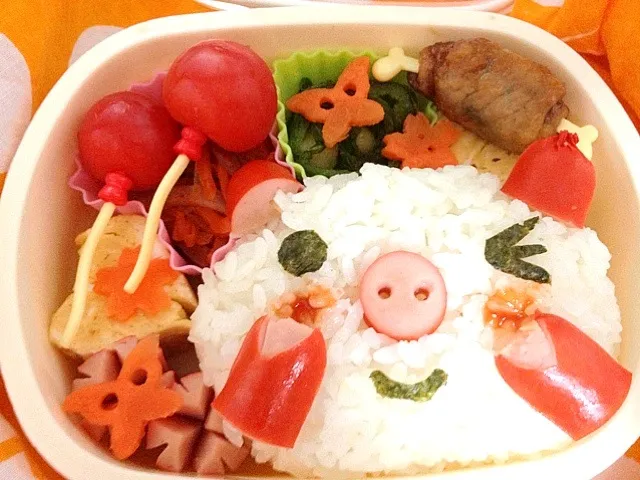 Snapdishの料理写真:ブタさん弁当|chicchiさん