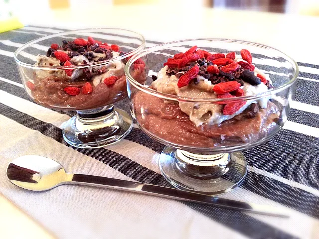 Raw Banana Cream with Goji berry and Cocoa Beans|Danielaさん