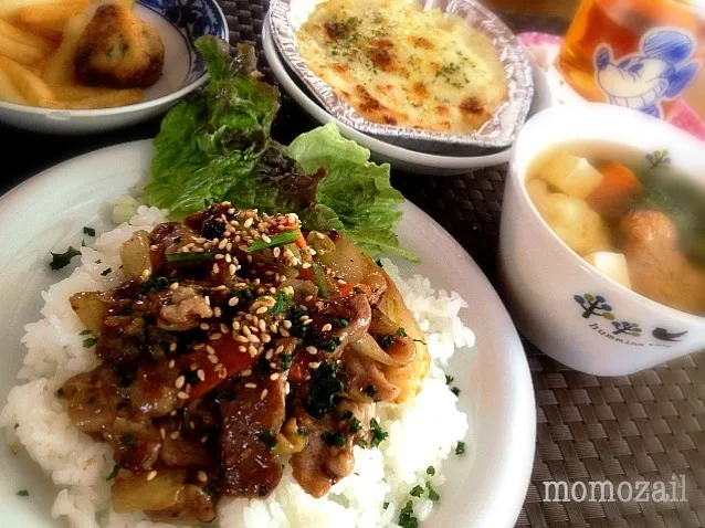 涙…涙の…豚のコリアンジャーッ！定食（；＿；）|けいちゃん（ももザィル）さん