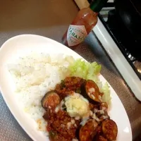 Snapdishの料理写真:ナスのドライカレー|seiraさん