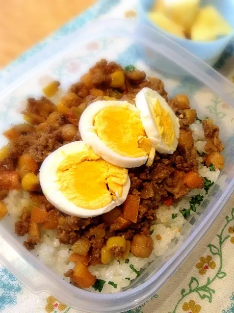 ひよこ豆のキーマカレー弁当|tomoさん