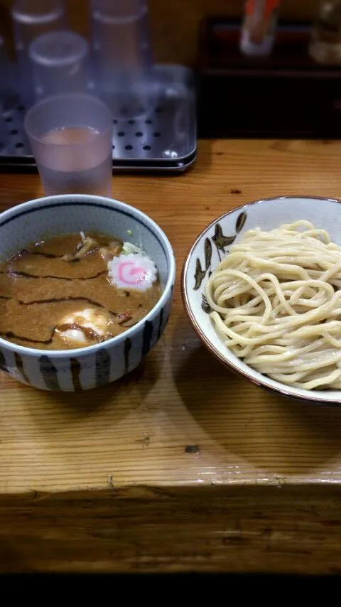 銀座 朧月の辛つけ麺 味たま入り|cookingパパ五郎さん