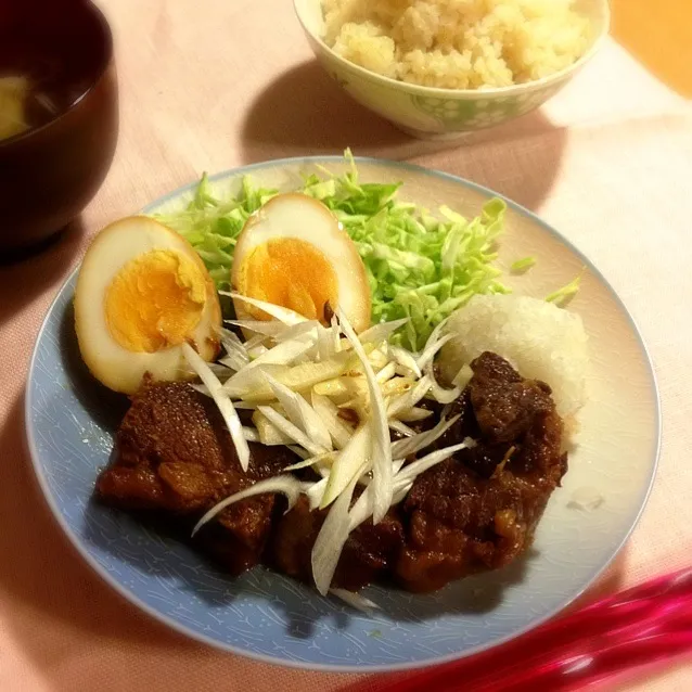 Japanese style simmered pork ル•クルーゼでラフテー|Miko Koizumiさん