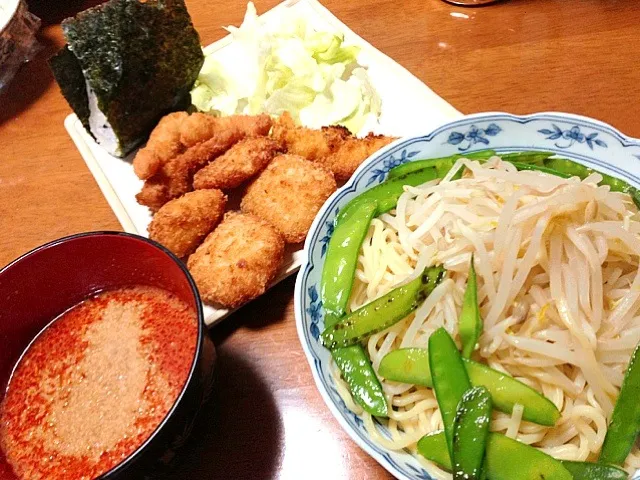 担々つけ麺、揚物|玉越郁美さん