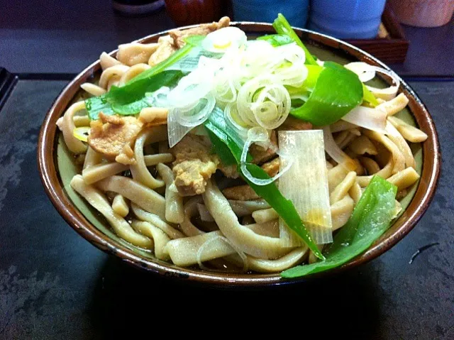 冷肉(太麺)@角萬(四谷三丁目)|塩豚骨さん