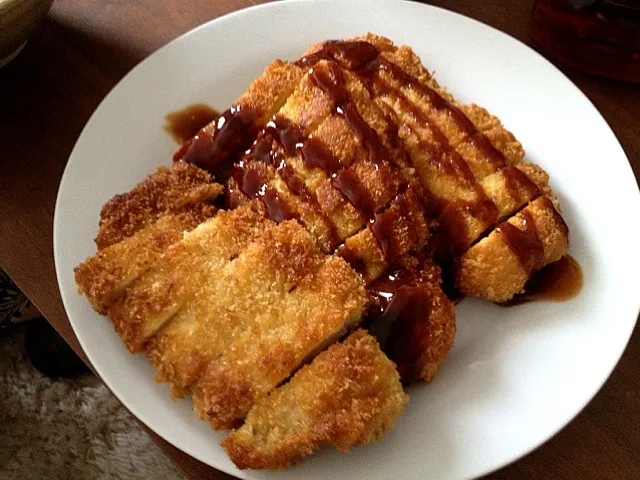 Snapdishの料理写真:たまには自宅で。TONKATSU!!|望月豊さん