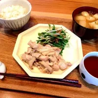 Snapdishの料理写真:チキンソテーのゆず胡椒クリーム|モリヨコさん