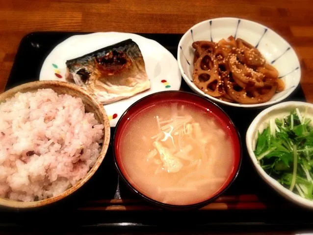 鯖の塩焼き定食|DSさん