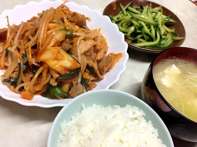 豚キムチ定食|さやか丸さん