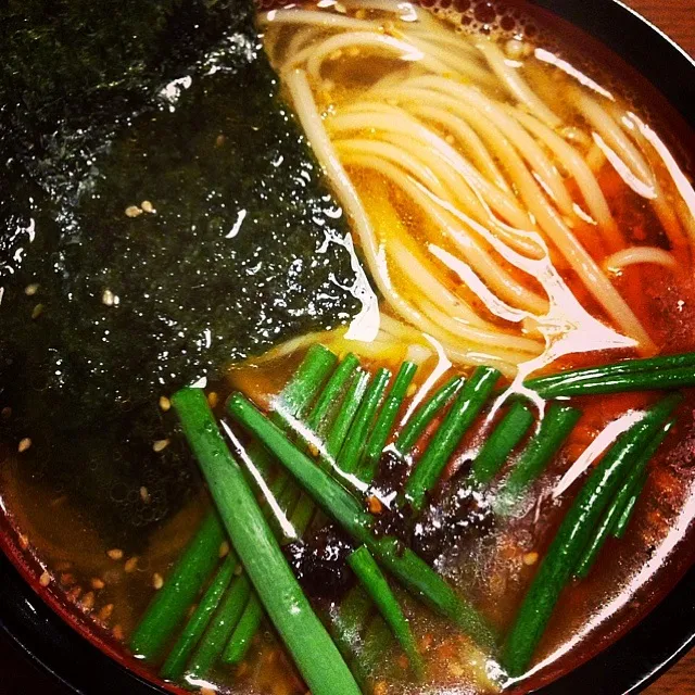 Snapdishの料理写真:〜ニンニクラーメン風素麺〜|chihoさん