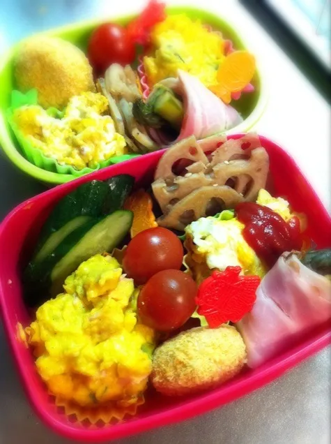 Snapdishの料理写真:彼用お弁当( ；´Д｀)|ヒラっぴーさん