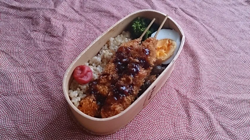 Snapdishの料理写真:ミニ串カツ弁当|けいこさん