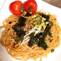 Snapdishの料理写真:なめたけの和風パスタ|りのさん