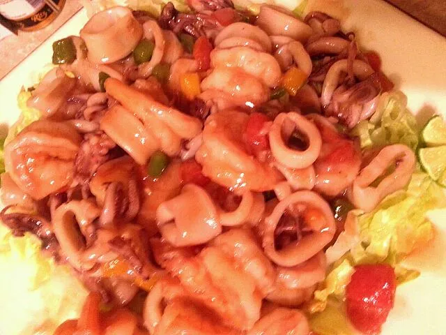 Shrimp and Calamari in Pepper sauce|lilian angさん