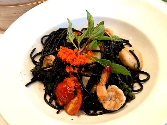 squid ink pasta|Yvonne C.さん