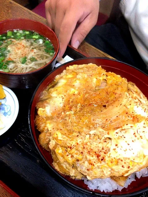 安曇野❤特大カツ丼❤蕎麦つき|あいさん