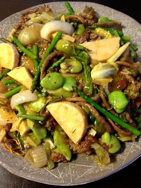 牛肉と春野菜のXO醤風味あんかけ焼きそば|ユーリーさん