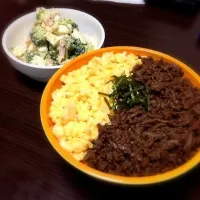 二色丼ぶり|みいさんさん