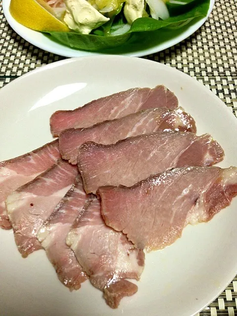 Snapdishの料理写真:豚肉のコンフィ、スライス|純子さん