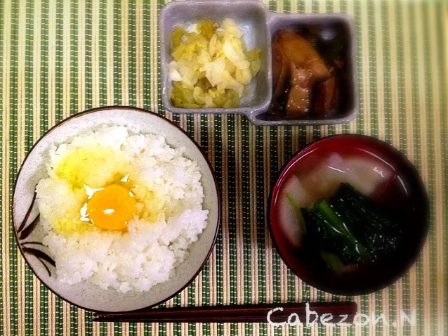 Snapdishの料理写真:これぞ日本の朝めし  一汁三菜|Cabezon.Nakamuraさん