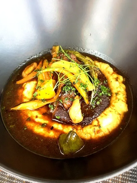 Wagyu beef cheek on polenta|Shing Tayさん