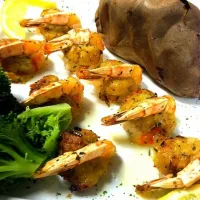 Crab stuffed shrimp with an herb lemon butter......|j t yawgerさん