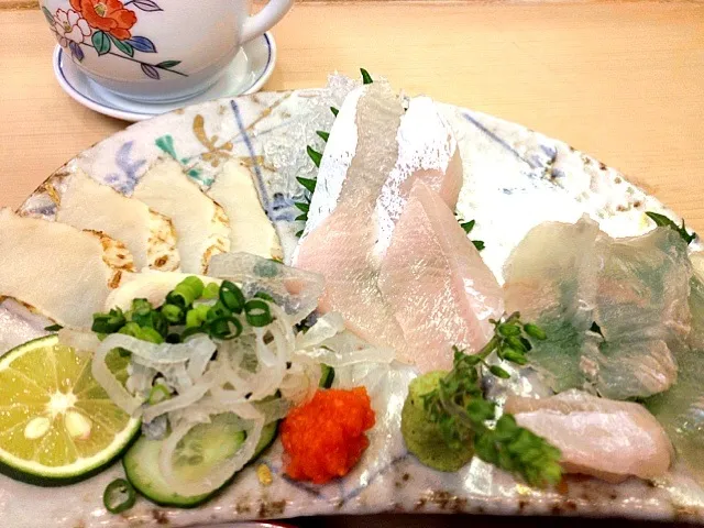 Snapdishの料理写真:白身三点|居酒屋地蔵屋の大将さん