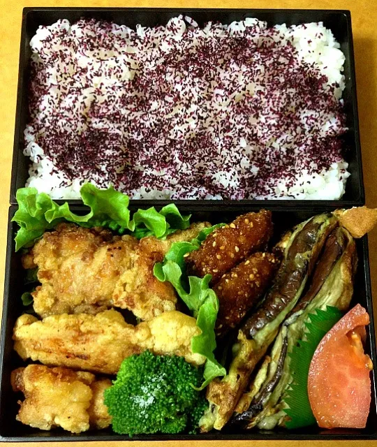 唐揚げと茄子のピカタ弁当|mama.さん