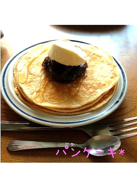 あんこアイスのパンケーキ(｀・ω・´)|瀧川せなさん