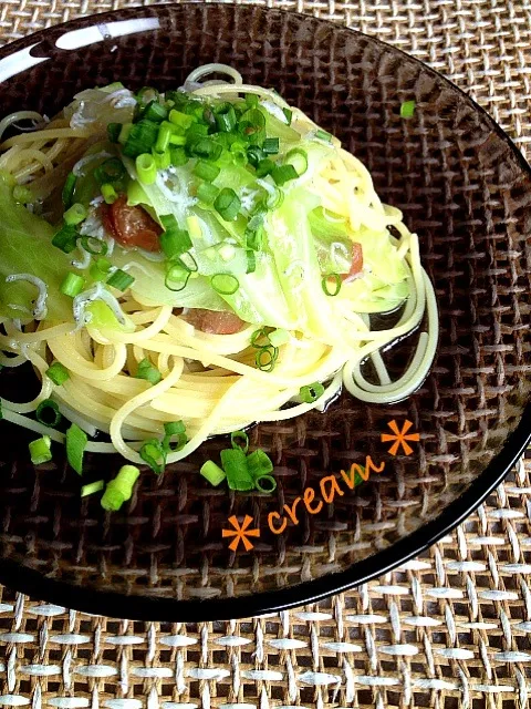 ハチミツ梅とジャコのパスタ☆|マユさん