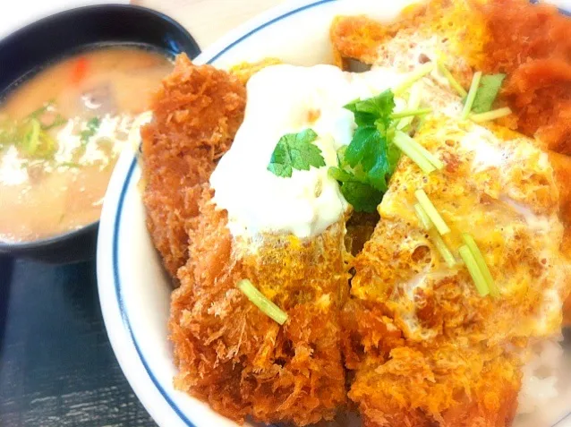 本日のランチ。ヒレカツ丼。(ﾟдﾟ)ｳﾏｰ 。|JTKさん