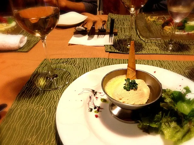 ウニのムース、ナスのラグー添え 温かい卵のソース|AyanoTanakaさん